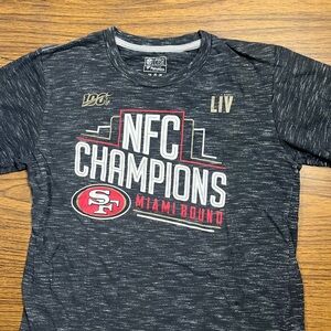 San Francisco 49ers NFC Champions Shirt Youth Medium- Miami Bound - Fanatics NFL